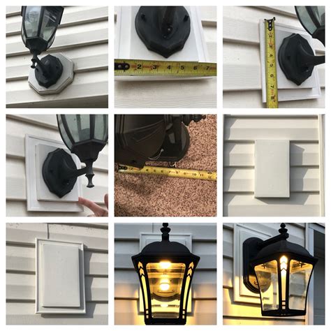 vinyl siding lamp mount